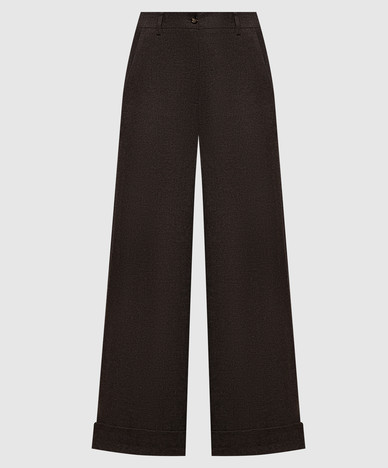 Brown wool pants