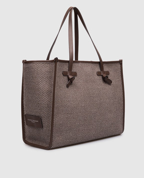 Gianni Chiarini Brown Marcella patterned bag BS6850COMMSPIGA