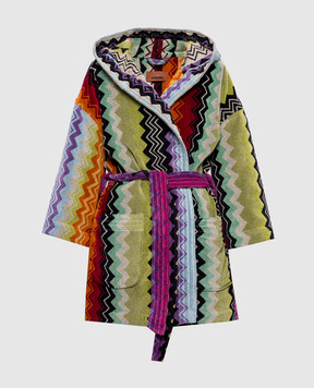 Missoni Home Giacomo terry bathrobe with pattern 1G3AC99722