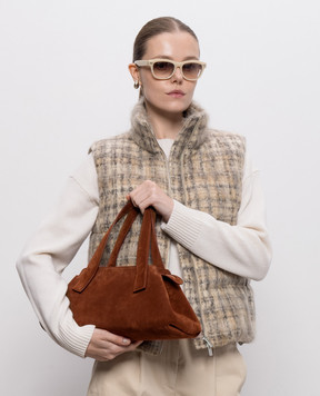 Marsell Brown suede bag Linea MB0487P024