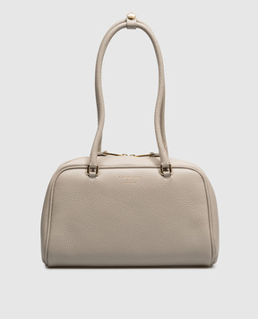 Christian Villa Gray leather tote bag 06632