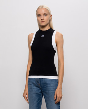 Versace Black layered tank top 10269431A18639