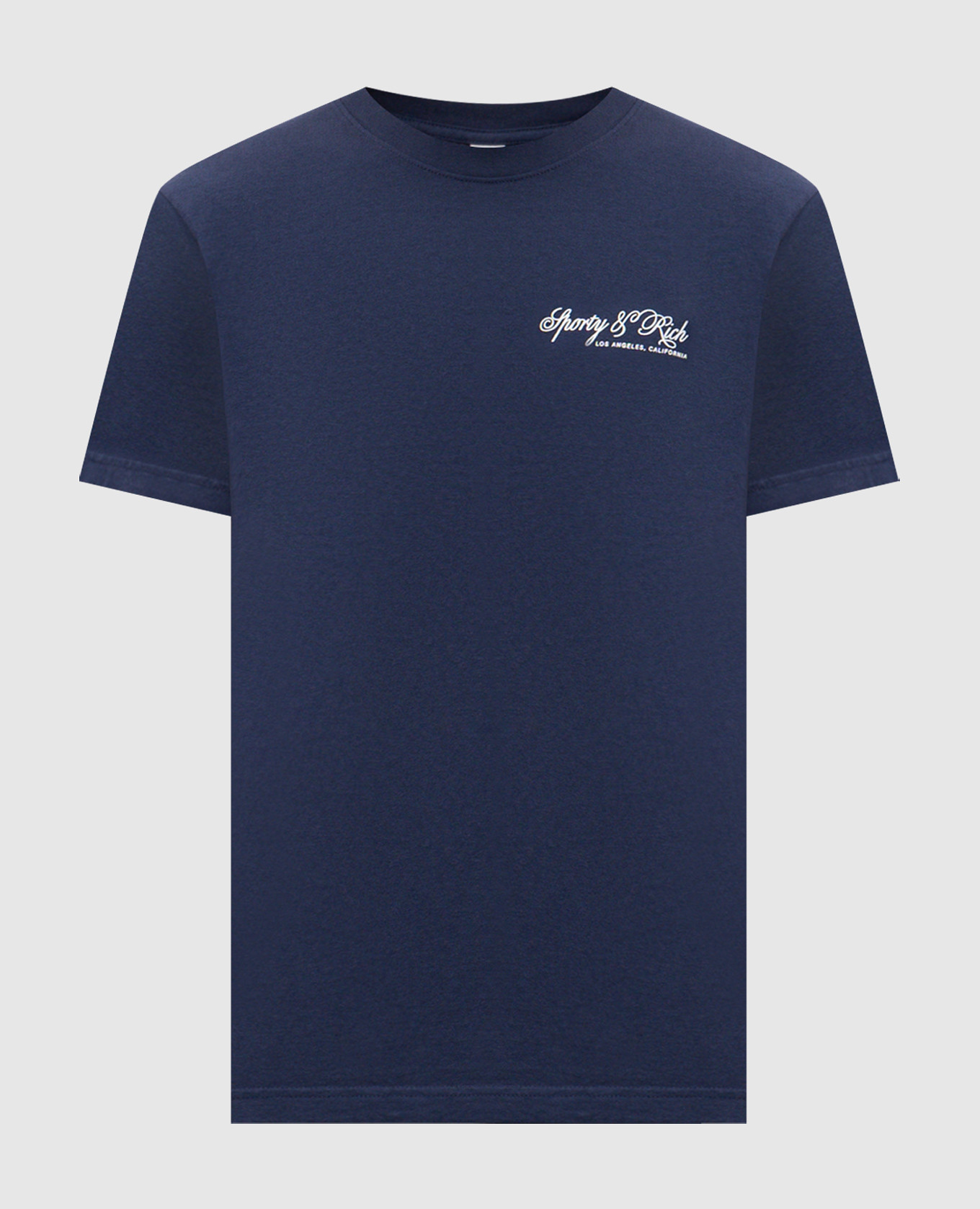 

Blue t-shirt with logo print Sporty & Rich