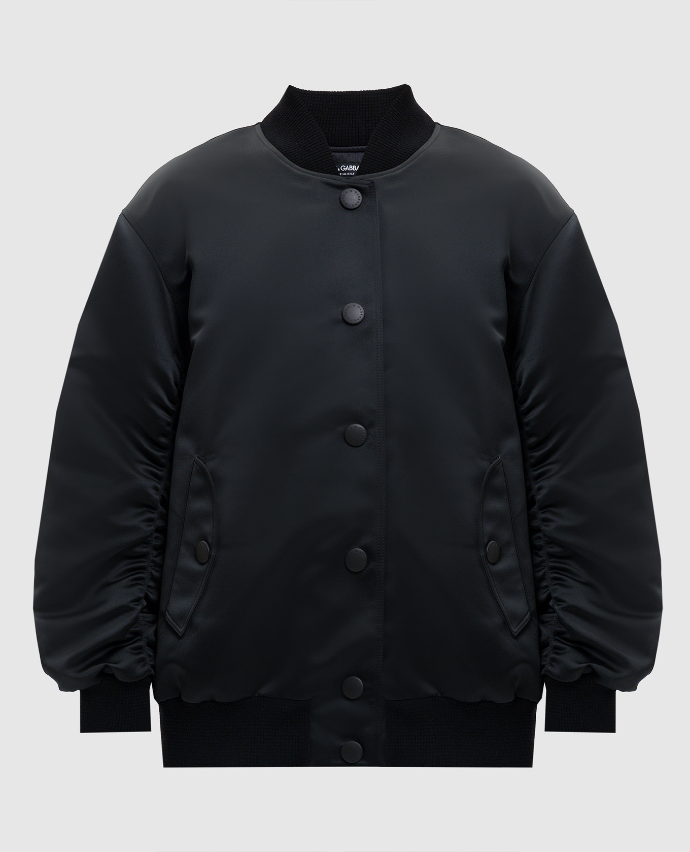 

Black bomber jacket with logo Dolce&Gabbana
