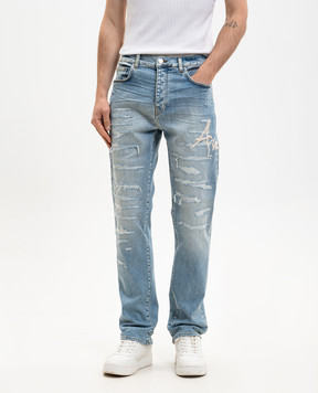 AMIRI Blue jeans with holes AMBMJE1060