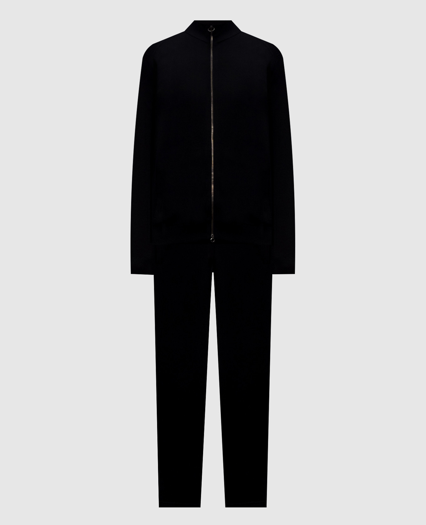 Black cashmere tracksuit