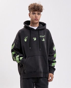 Off-White Gray Bacco Arrow hoodie 44MBB085F26F00T