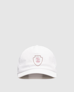 Brunello Cucinelli White cap with emblem MCAP9911T