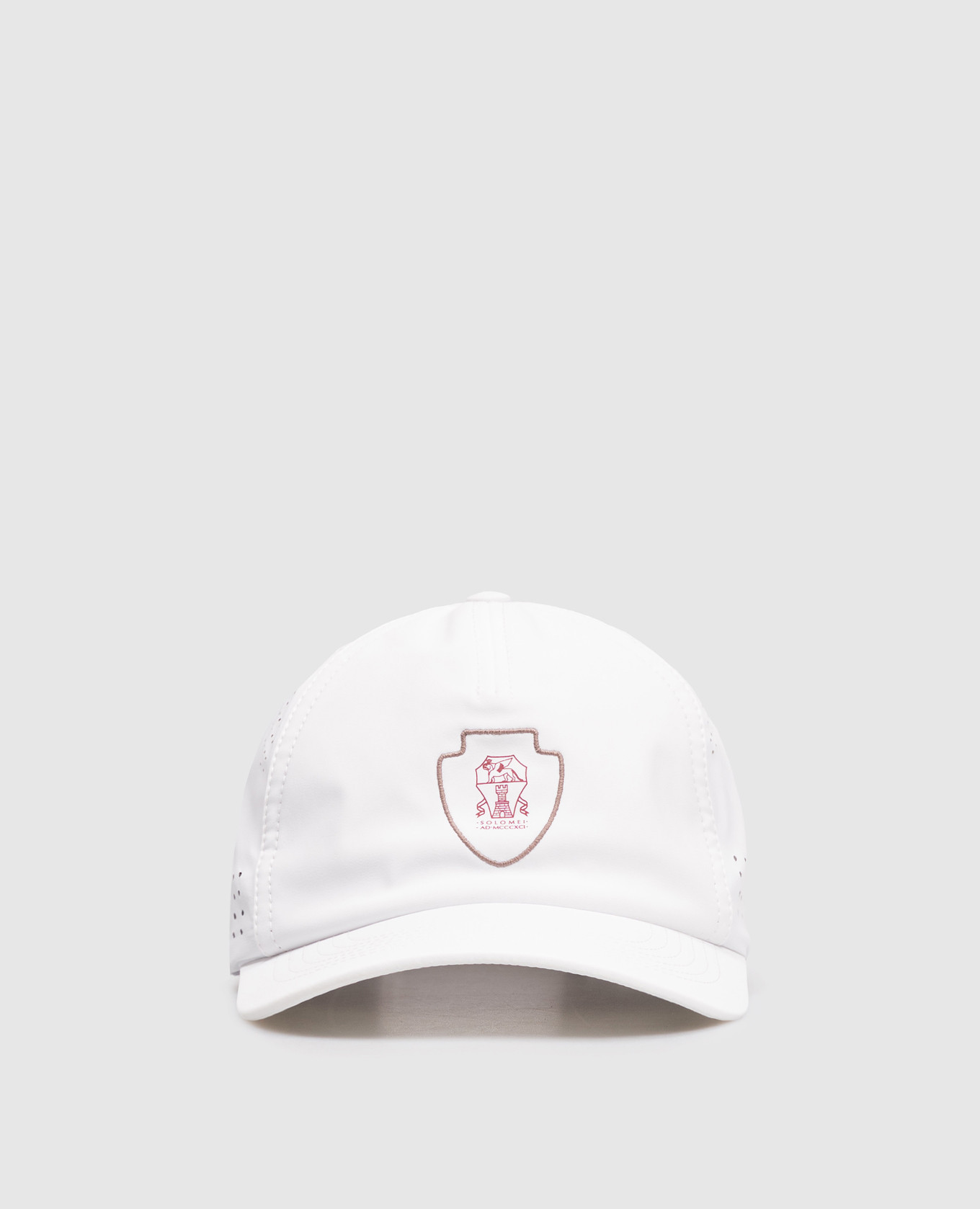 

White cap with emblem Brunello Cucinelli