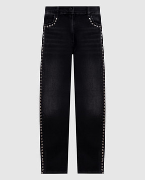 Twinset Black jeans with applique 261AP2262