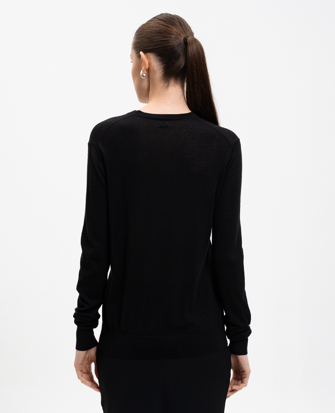 Black wool and silk jumper Toteme 4