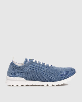 Kiton Blue sneakers with logo USSFITSN01151