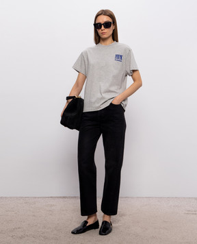 Jil Sander Grey melange printed T-shirt J02GC0175J45048