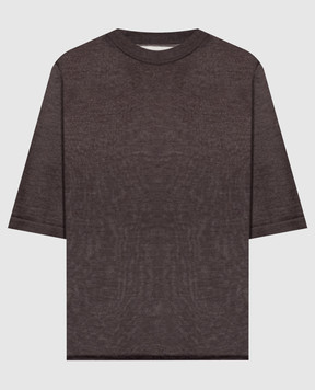 Loulou de Saison NALA brown cashmere top NALALDS