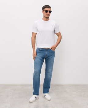 Trussardi Blue jeans with logo patch P403H204835NMJ380D74