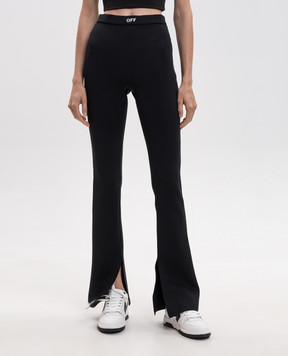 Off-White Black flared leggings 2FH00634B