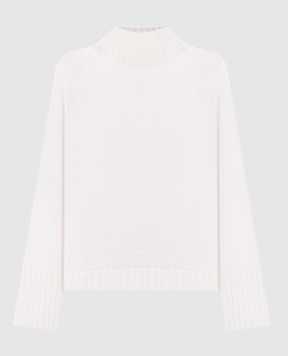 Allude Ivory cashmere sweater with slits 26511185