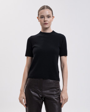Max Mara JUST black wool and cashmere top SMMJUST