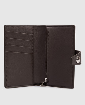 Brunello Cucinelli Brown leather wallet with embossed logo MWZNBU439