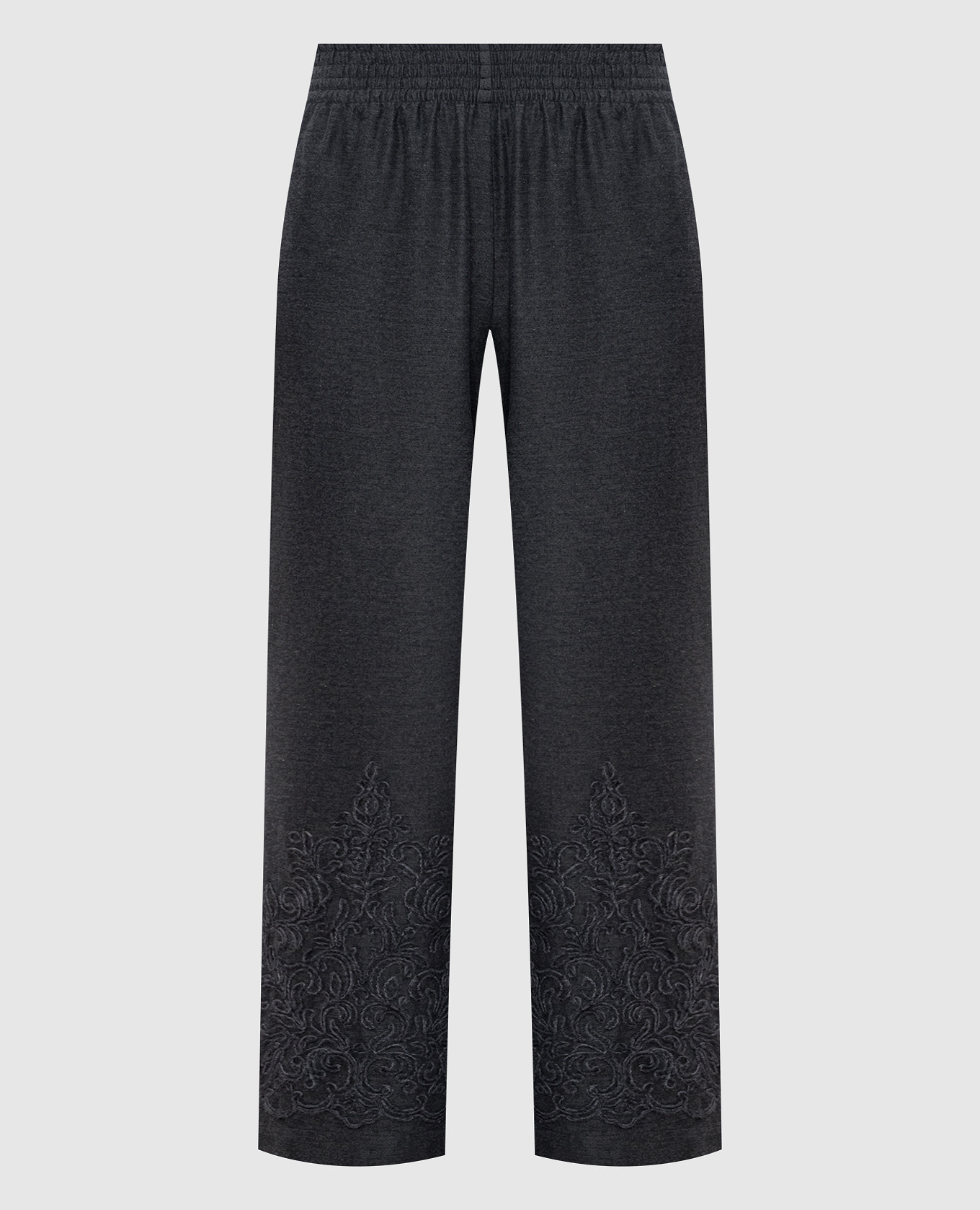 

Gray pants with embroidery Ermanno Scervino Life, Grey