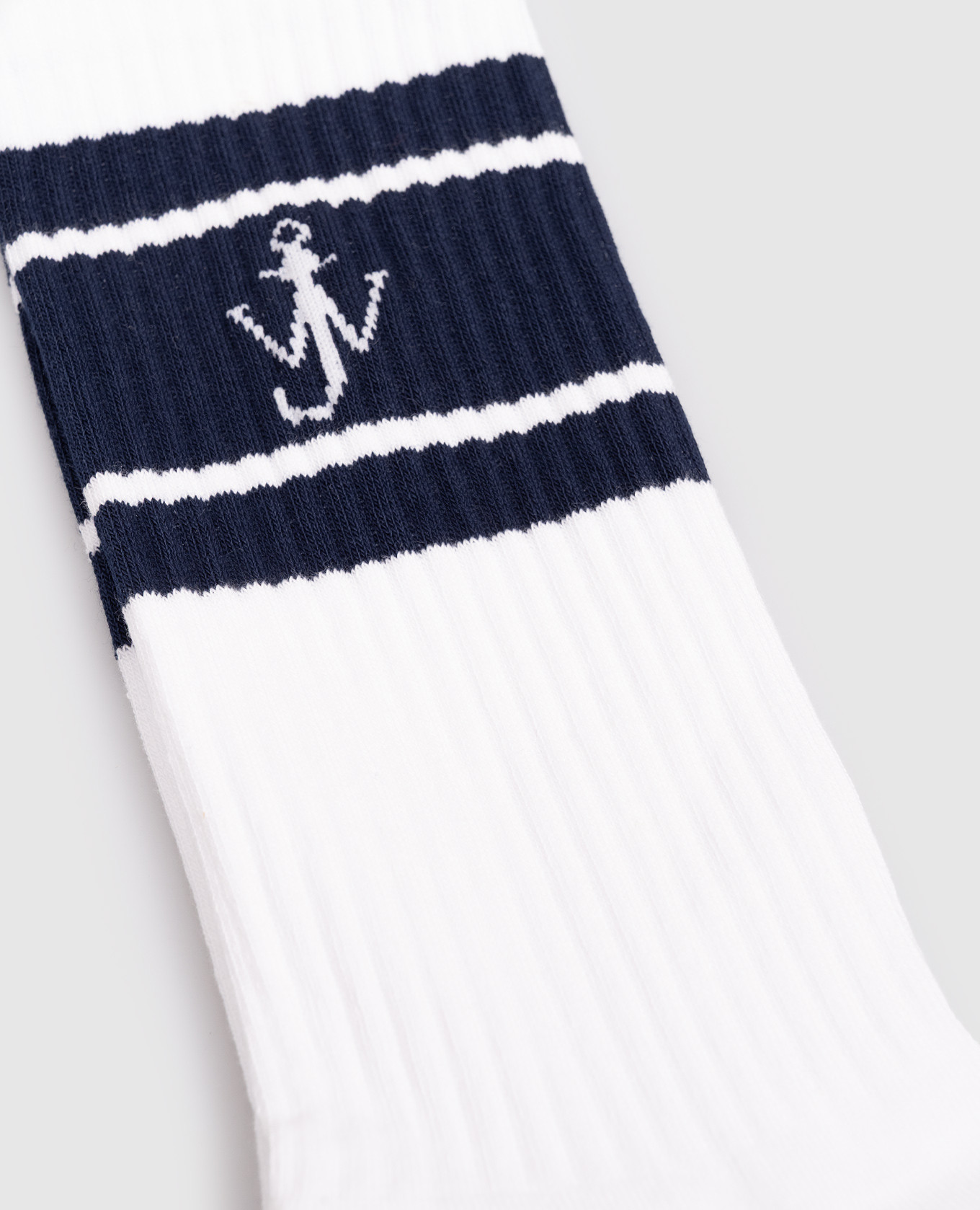 

White socks with monogram JW Anderson