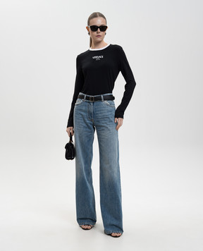 Versace Black long sleeve with logo print 10228871A16685