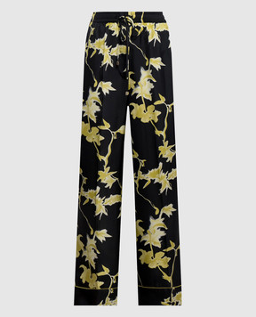 Max Mara Sportmax PIOGGIA black silk pajama pants SPXPIOGGIA
