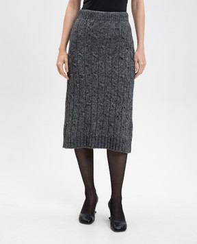 Max Mara Gray OTELLO skirt with alpaca wool OTELLO