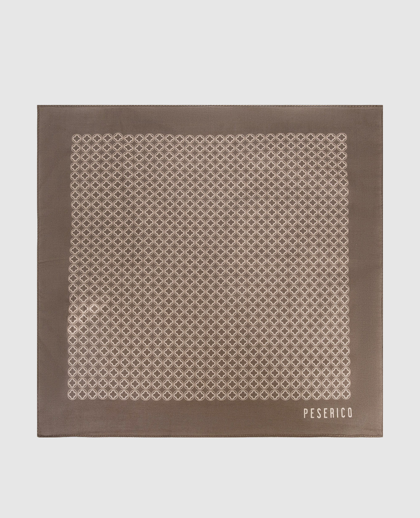 

Brown printed pachet scarf Peserico