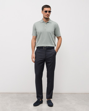 Canali Blue wool pants AA02524U91675