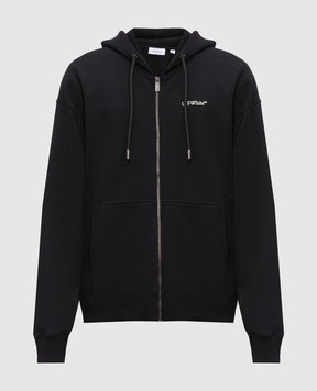 Off-White Black sports jacket with Half Arrow emblem 44MBE015S26F003
