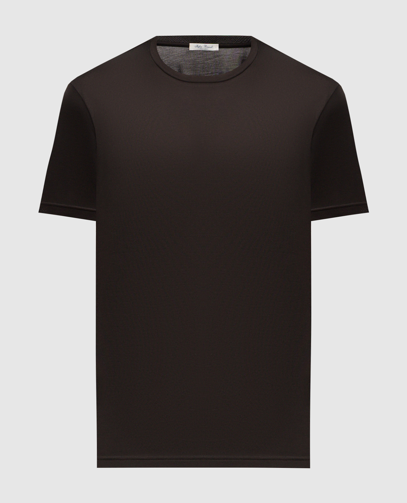 ENNO brown silk t-shirt