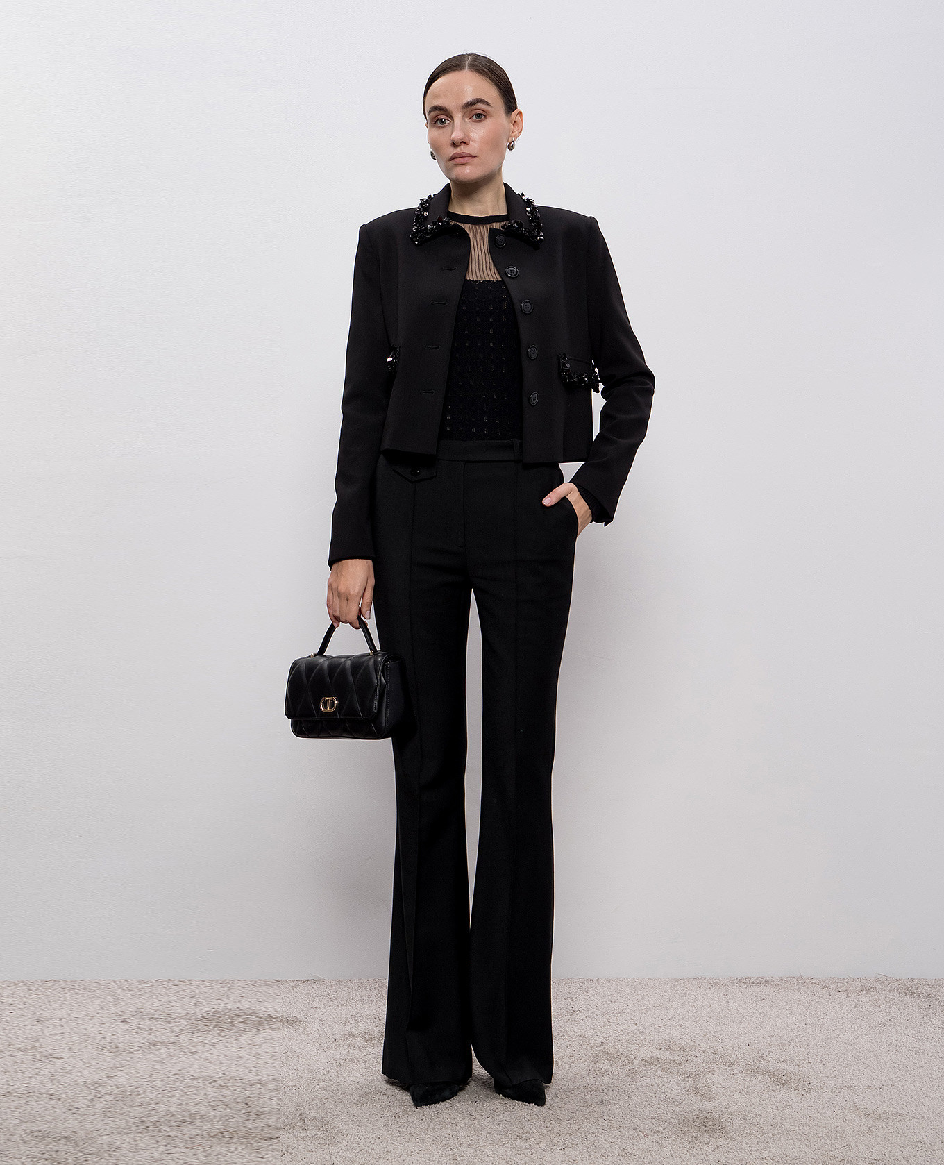 

Black jumper with logo Twinset