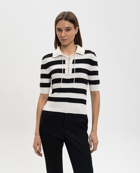 Ermanno Scervino White striped top D485L332IFD