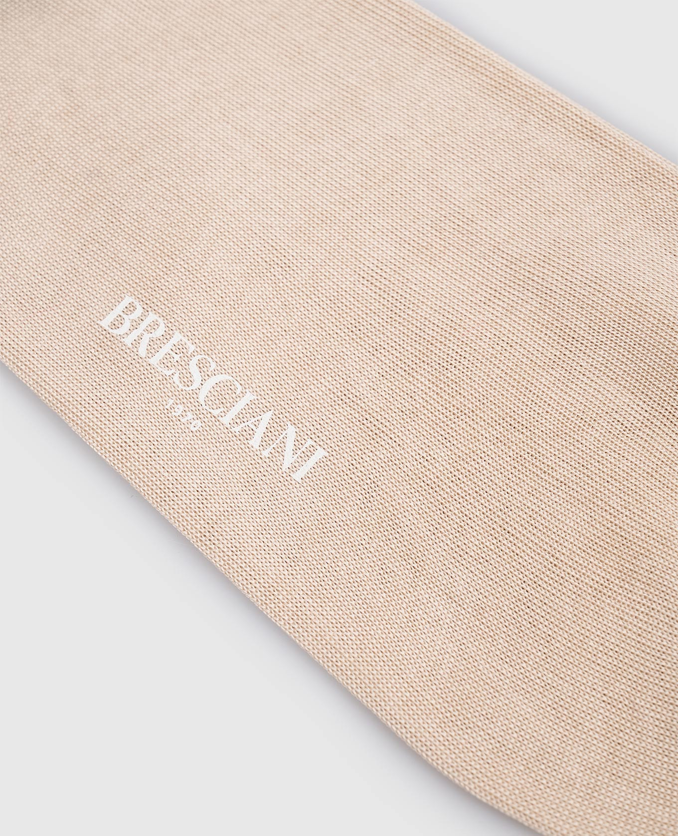 

Beige short cotton socks Bresciani