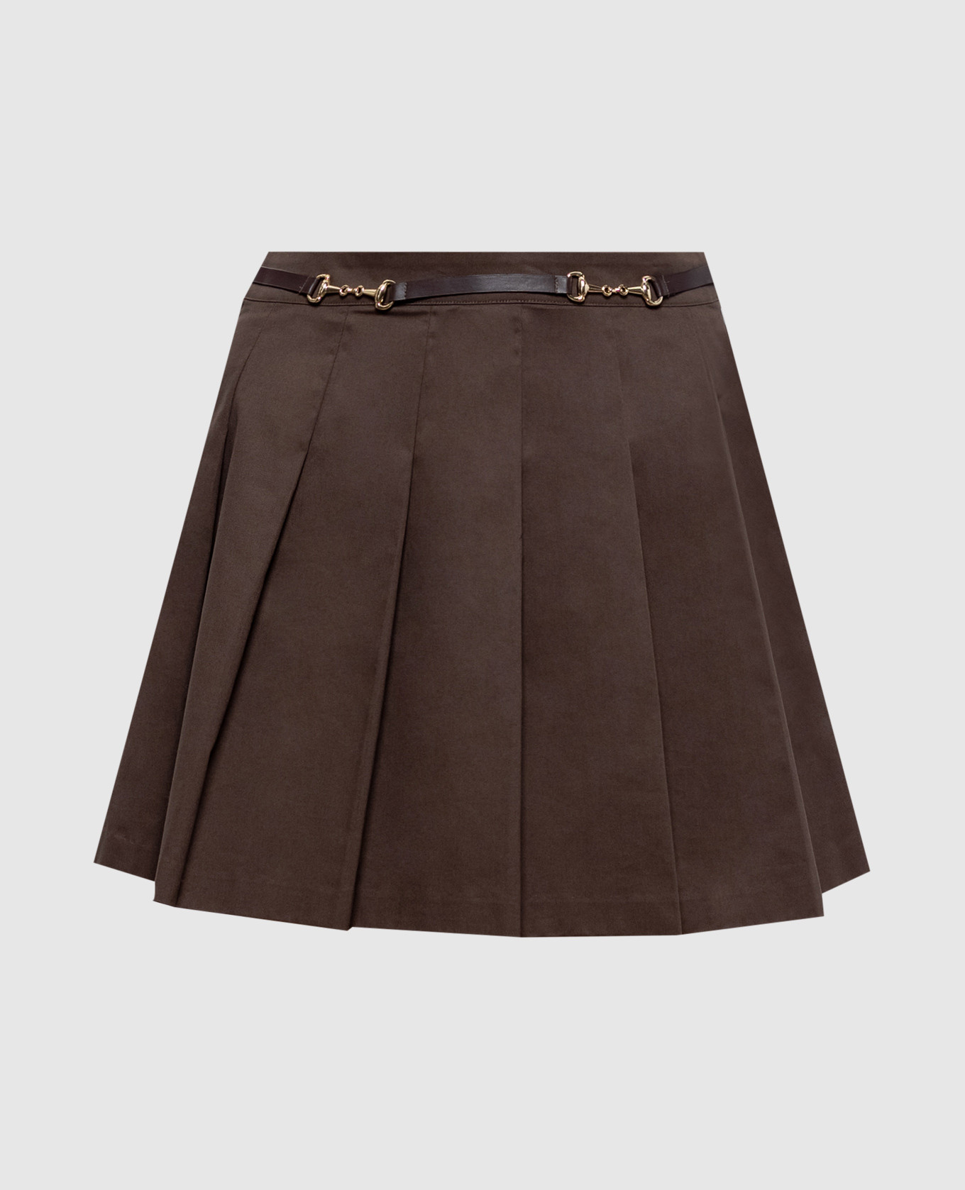Brown pleated skirt Anais Sporty & Rich