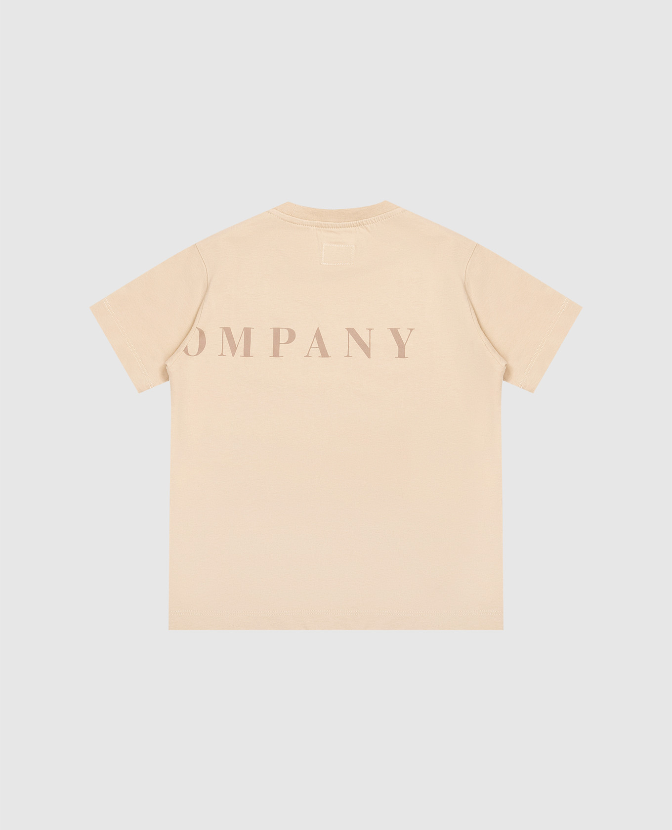 Children's beige T-shirt with logo C.P. Company 2