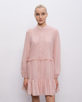 Twinset Pink dress with metal logo 261TF2050