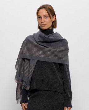 Peserico Gray wool stole A31551C0CC897