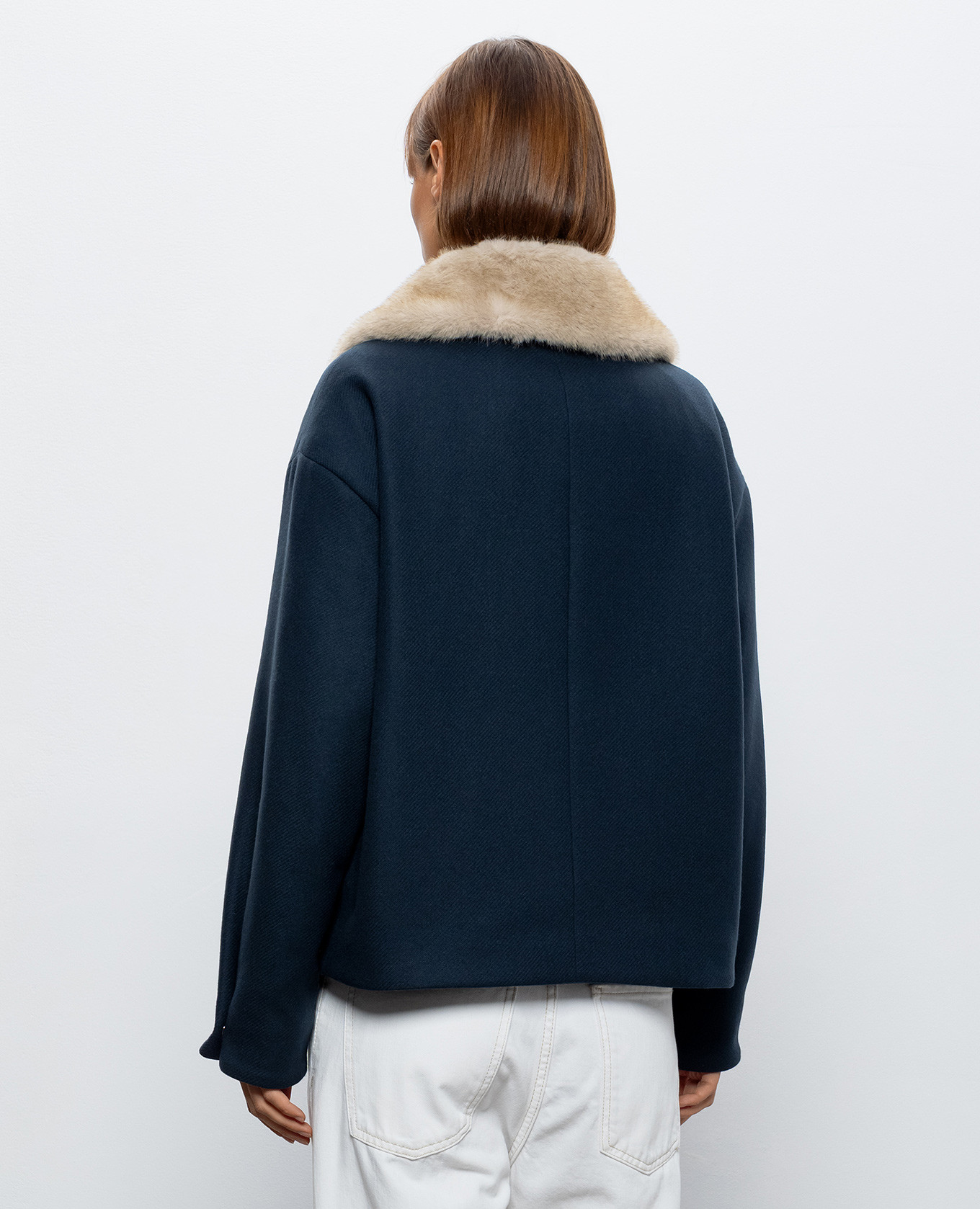 Blue jacket with wool Herno 4