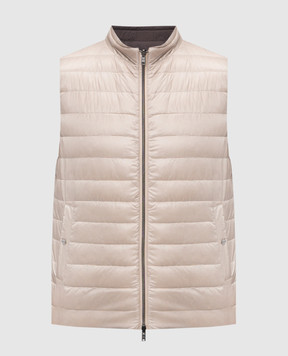 Herno Beige reversible down vest PI001320U12020Z