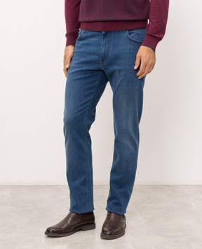 Stefano Ricci Blue jeans with logo patch MST63B2130T0198
