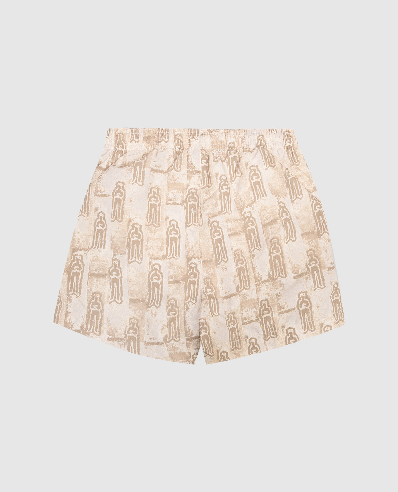 Children's khaki printed swim shorts C.P. Company 2