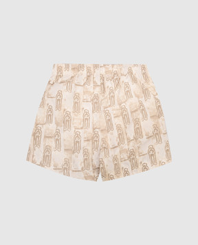 C.P. Company Children's khaki printed swim shorts CUL008L3BB148