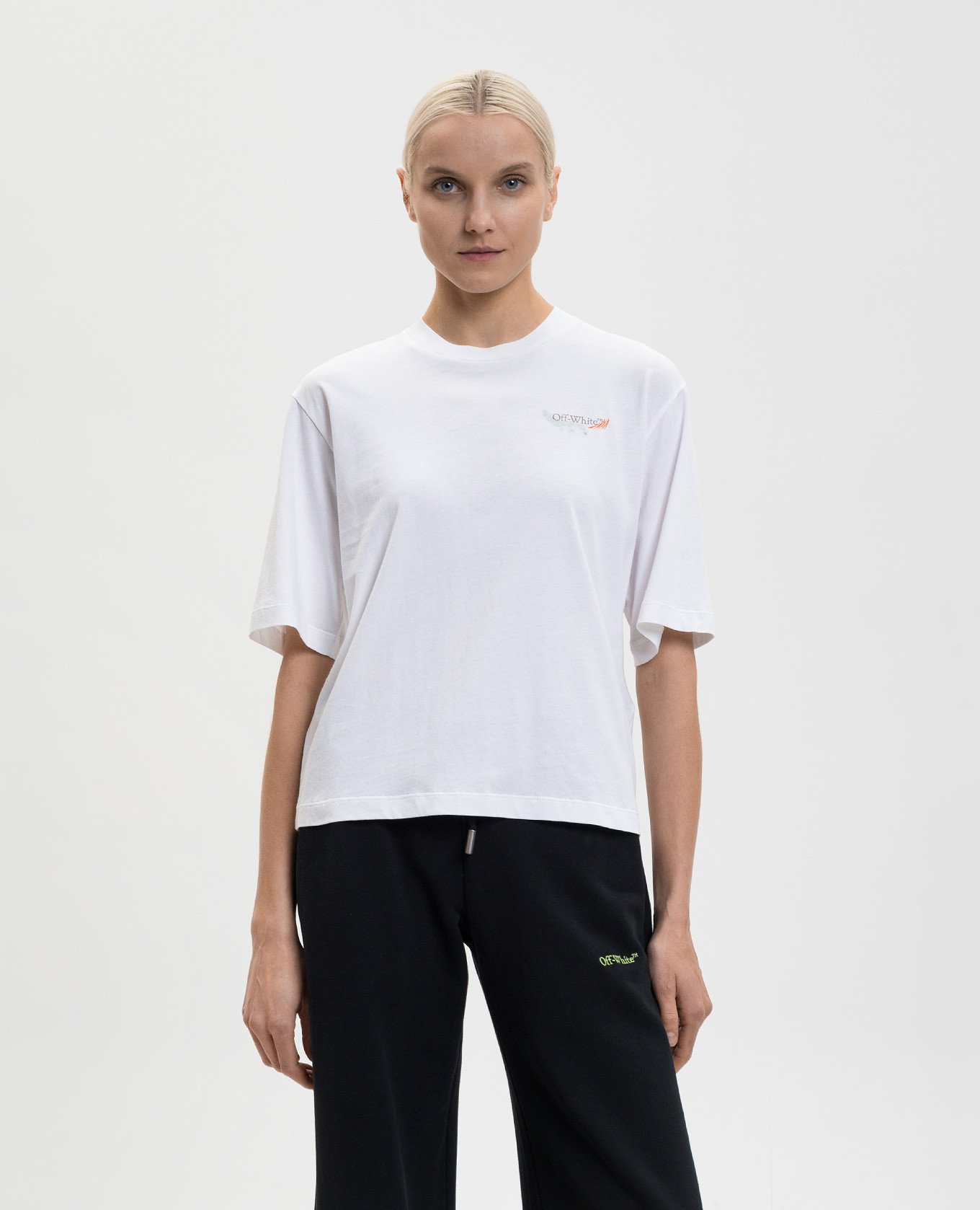 

White T-shirt with Storytelling print Off-White