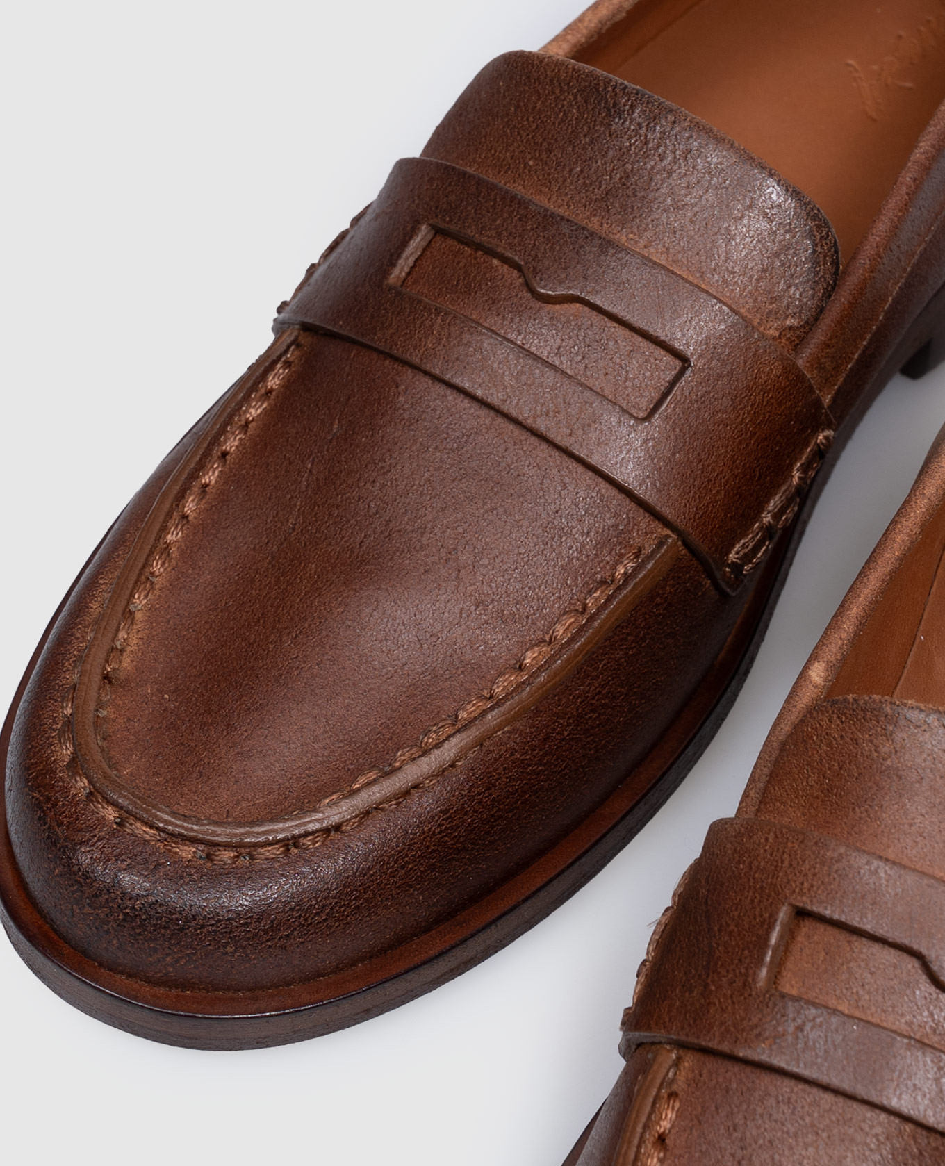 Brown leather Mocasso loafers Marsell 5