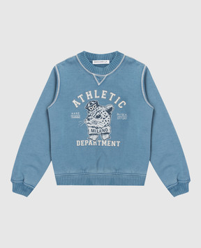 Dolce&Gabbana Children's blue sweatshirt with print L4JWNAG7PTL810