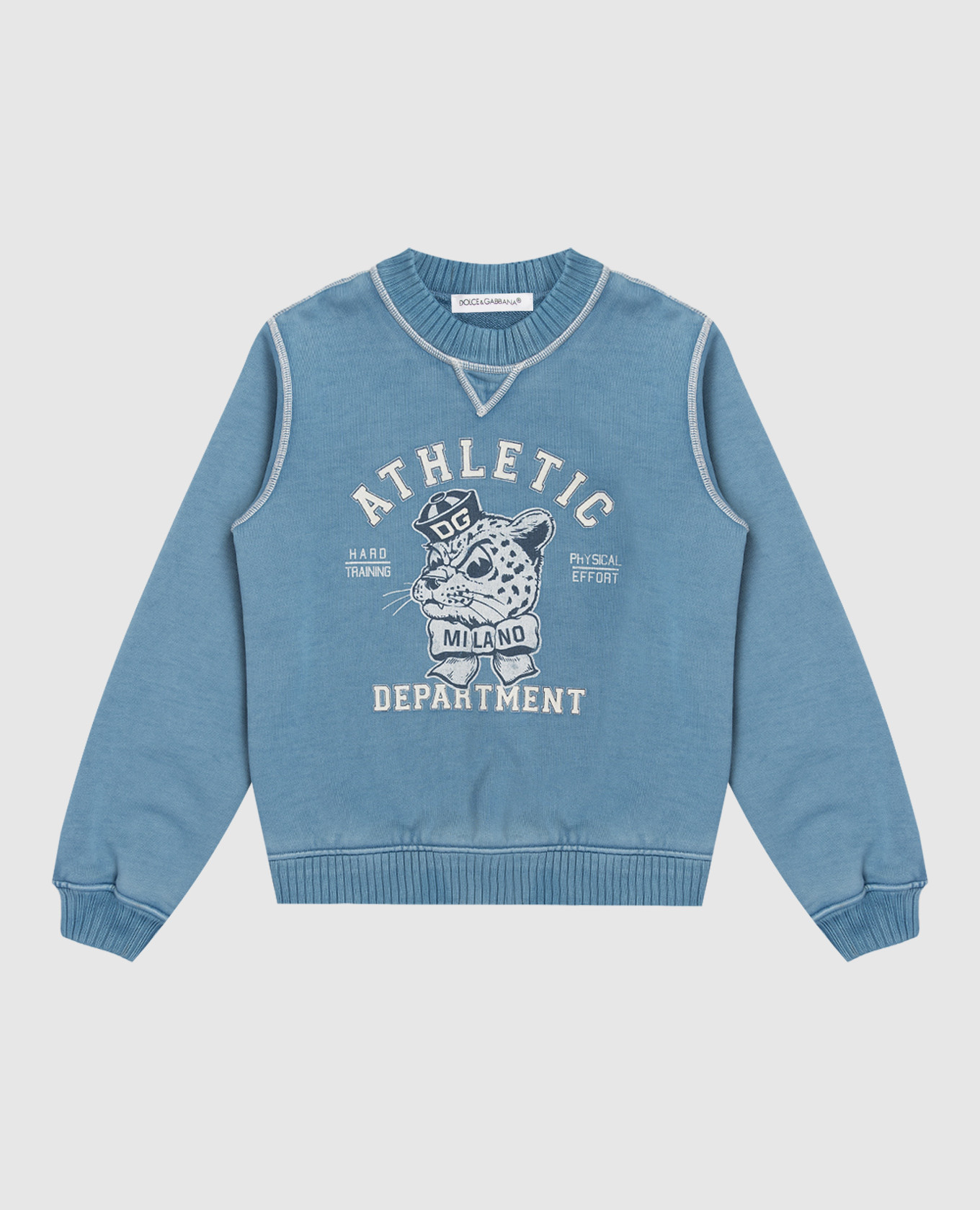 

Children's blue sweatshirt with print Dolce&Gabbana, Light blue