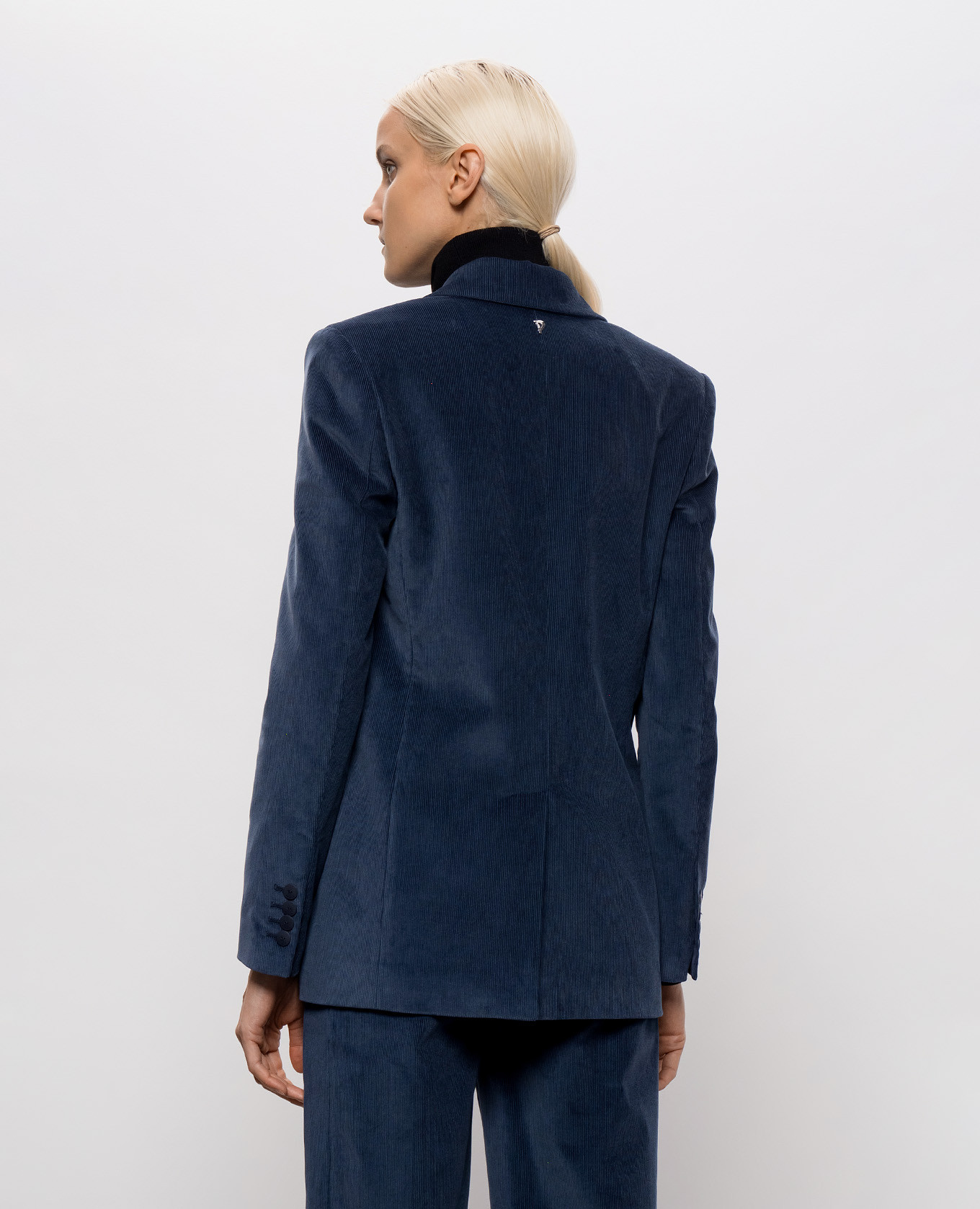 Blue corduroy jacket Dondup 4