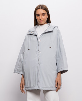 Herno Blue hooded jacket with logo GC00081DR12387SZ